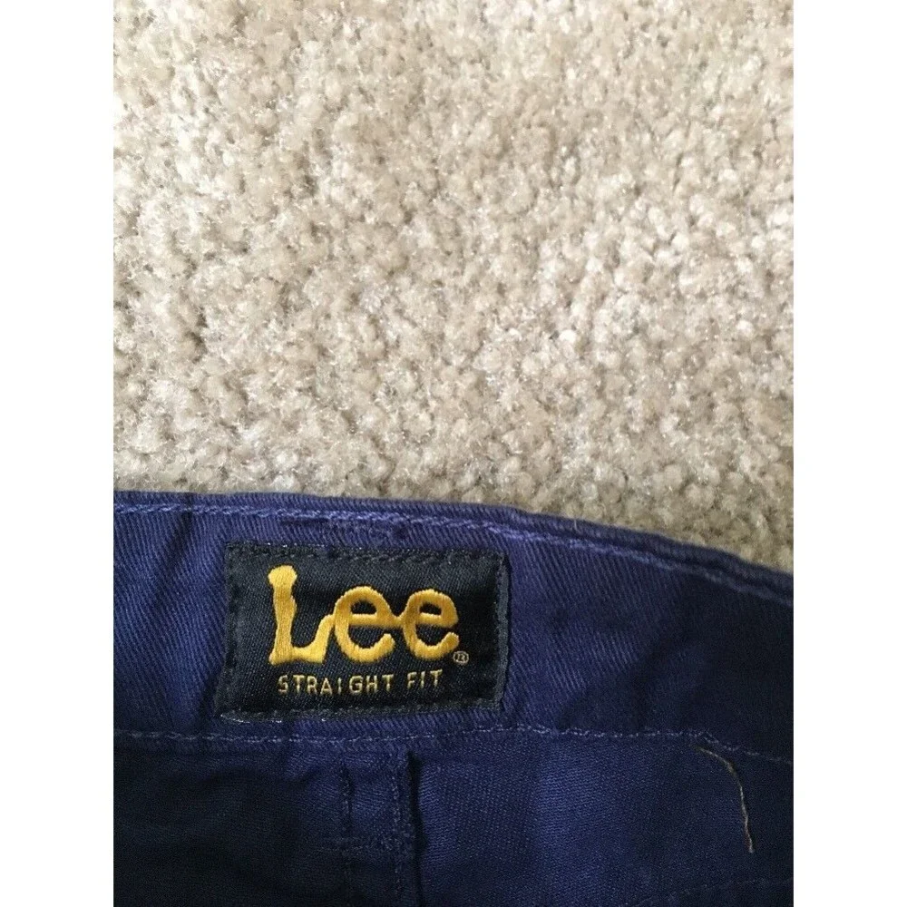 Lee Boys Blue Casual Pants Zip Button w Pockets Size Small 4 - Picture 4 of 8